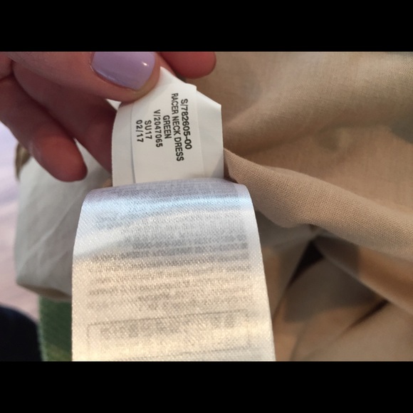 SOLD Banana Republic Green Racerback Dress Size 2 - Picture 8 of 8